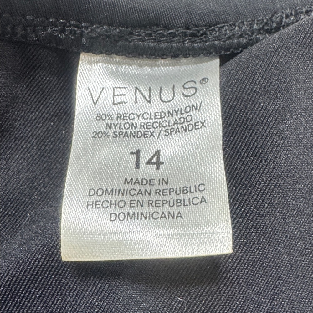 VENUS Black Wireless Cross-Back Swim Top - Picture 3 of 3